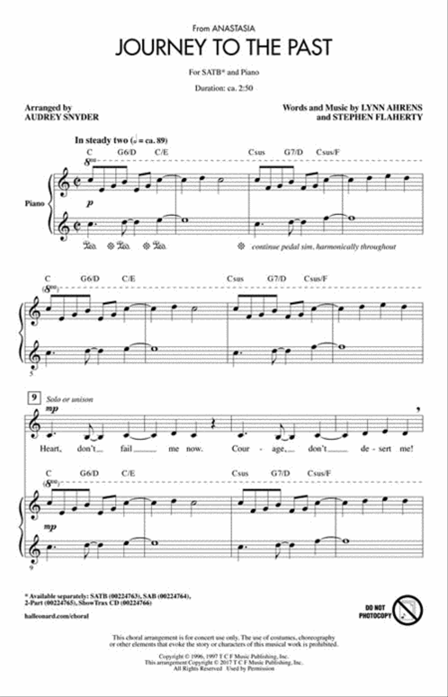 Journey to the Past Journey to the Past 4-Part scores gallery preview page 2