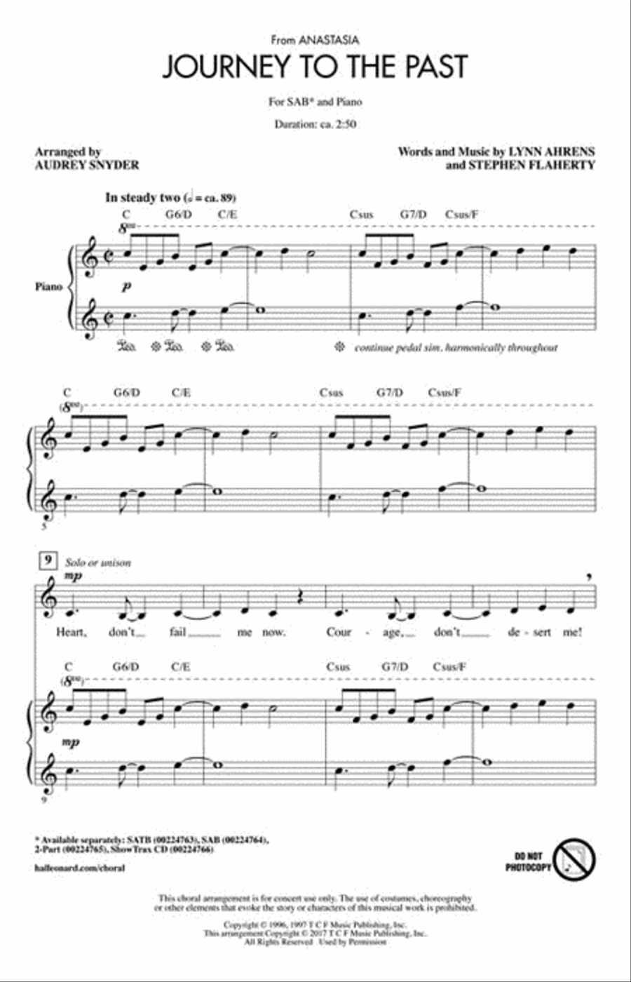 Journey to the Past Journey to the Past 3-Part scores gallery preview page 2