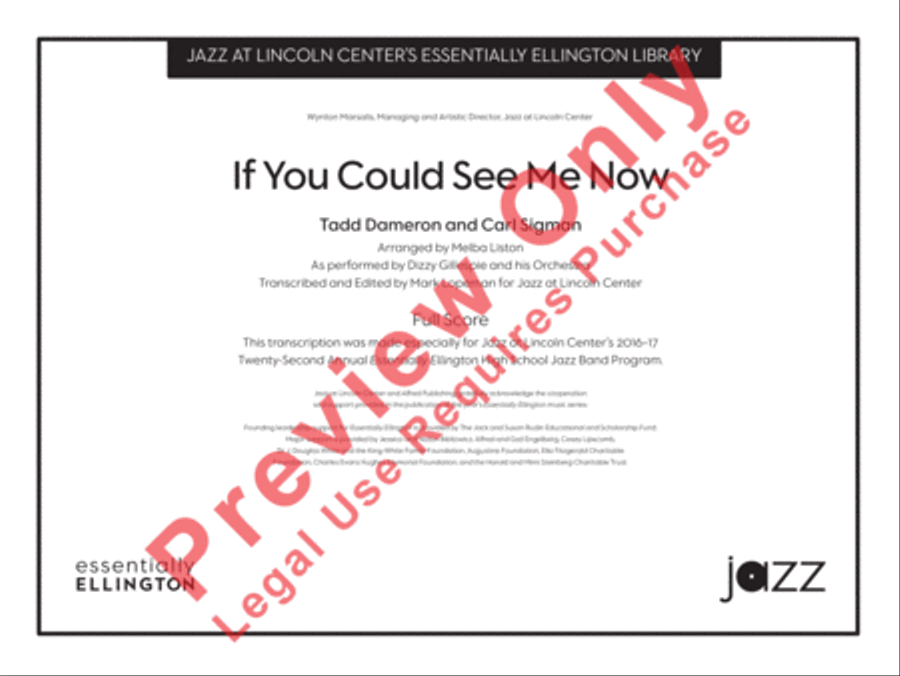 If You Could See Me Now If You Could See Me Now Jazz Ensemble scores gallery preview page 2