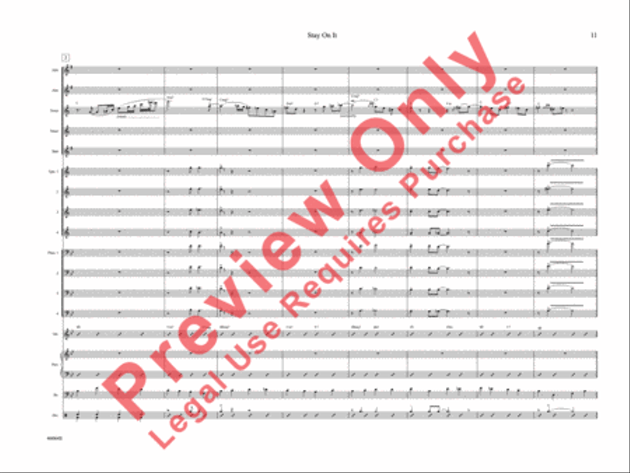 Stay On It Stay On It Jazz Ensemble scores gallery preview page 16