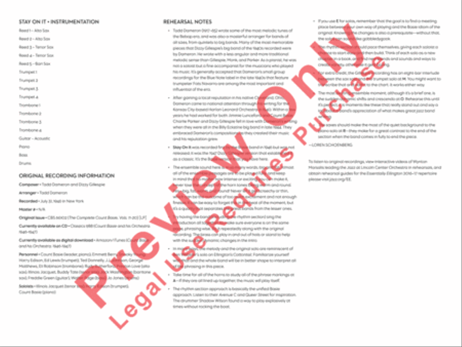 Stay On It Stay On It Jazz Ensemble scores gallery preview page 5
