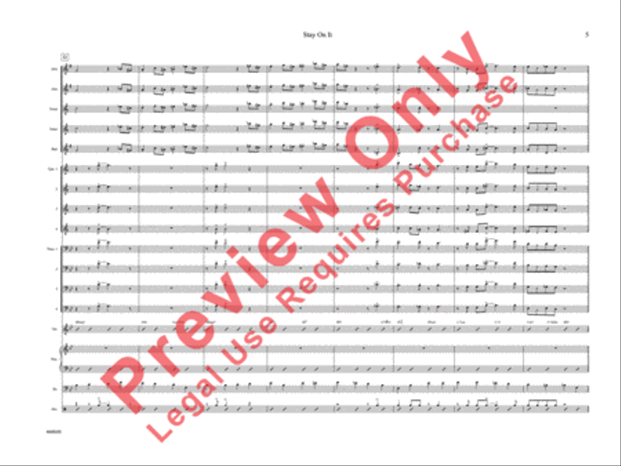 Stay On It Stay On It Jazz Ensemble scores gallery preview page 10
