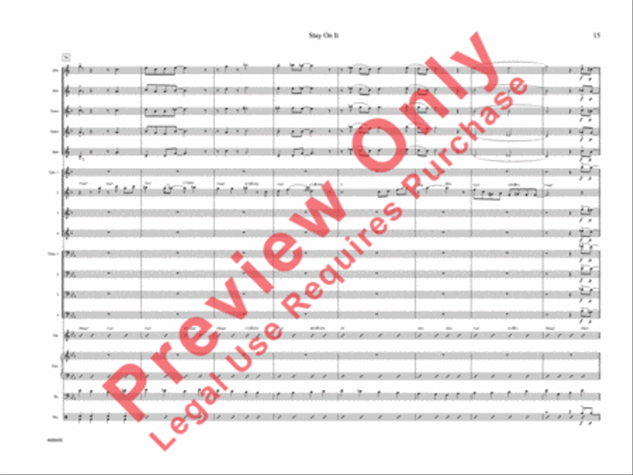 Stay On It Stay On It Jazz Ensemble scores gallery preview page 20