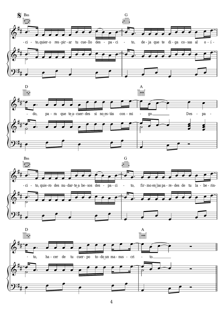 Despacito Despacito Piano, Vocal scores gallery preview page 4