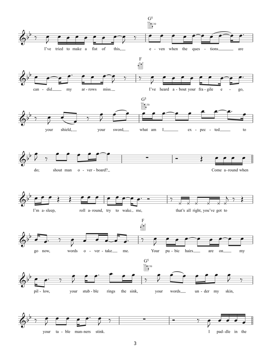 Man Overboard Ukulele scores gallery preview page 3