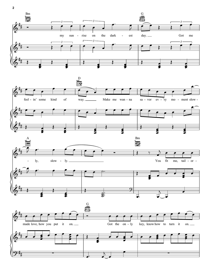 Despacito Despacito Piano, Vocal, Guitar scores gallery preview page 2
