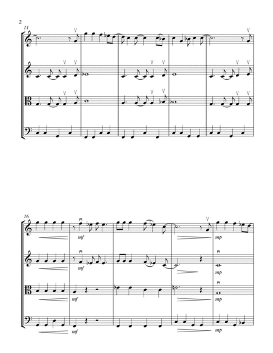 Can't Buy Me Love String Quartet scores gallery preview page 2