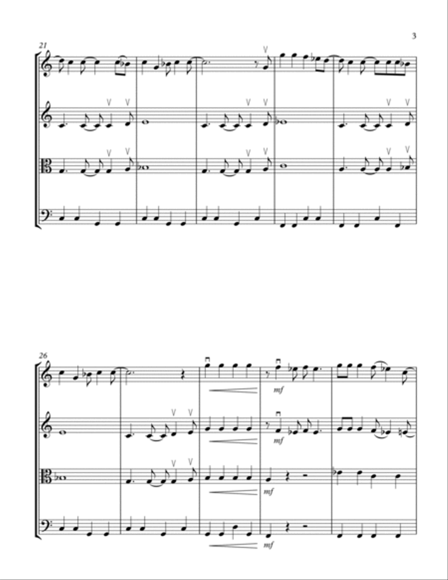 Can't Buy Me Love String Quartet scores gallery preview page 3