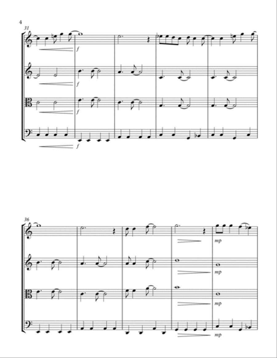 Can't Buy Me Love String Quartet scores gallery preview page 4
