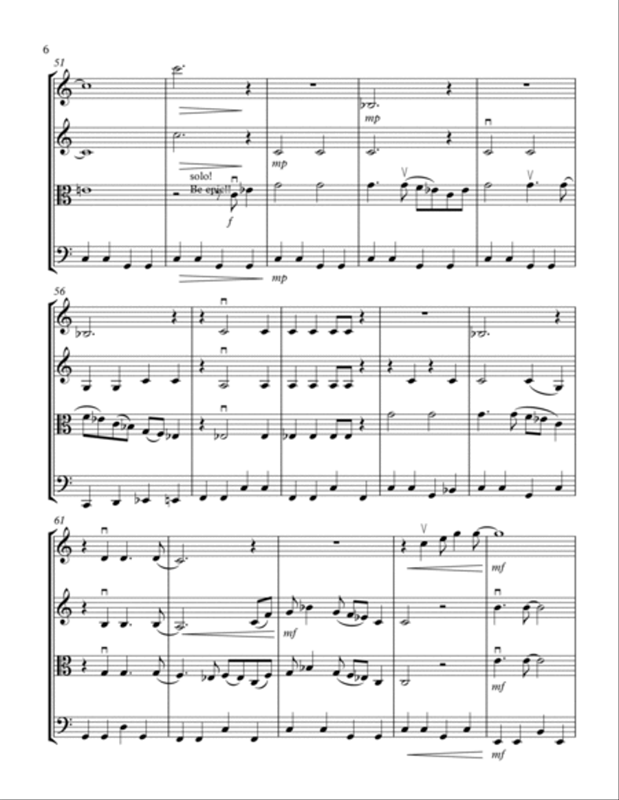 Can't Buy Me Love String Quartet scores gallery preview page 6