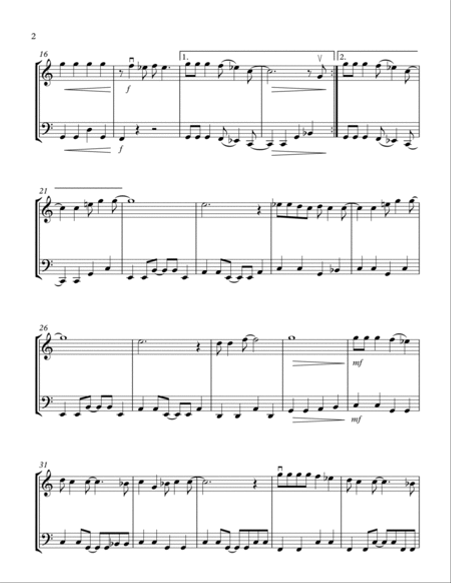 Can't Buy Me Love String Duet scores gallery preview page 2