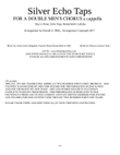 Silver Echo Taps (for double men's chorus)
