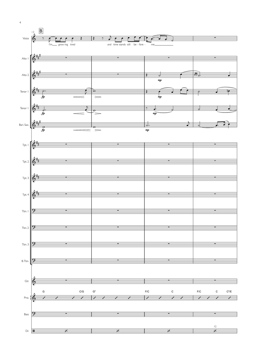 Don't Let The Sun Go Down On Me Jazz Ensemble scores gallery preview page 4