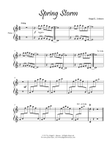 Spring Storm (Early Intermediate Piano Duet)