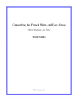 Concertino for French Horn and Low Brass
