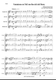Variations on Tell me the Old Old Story for saxophone quartet