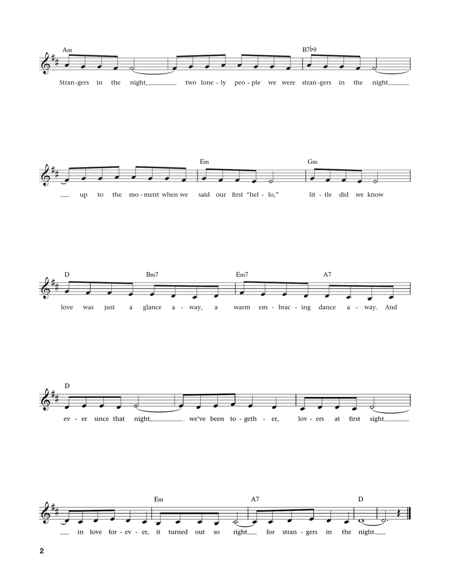 Strangers In The Night (from The Daily Ukulele) (arr. Liz and Jim Beloff) Ukulele scores gallery preview page 2