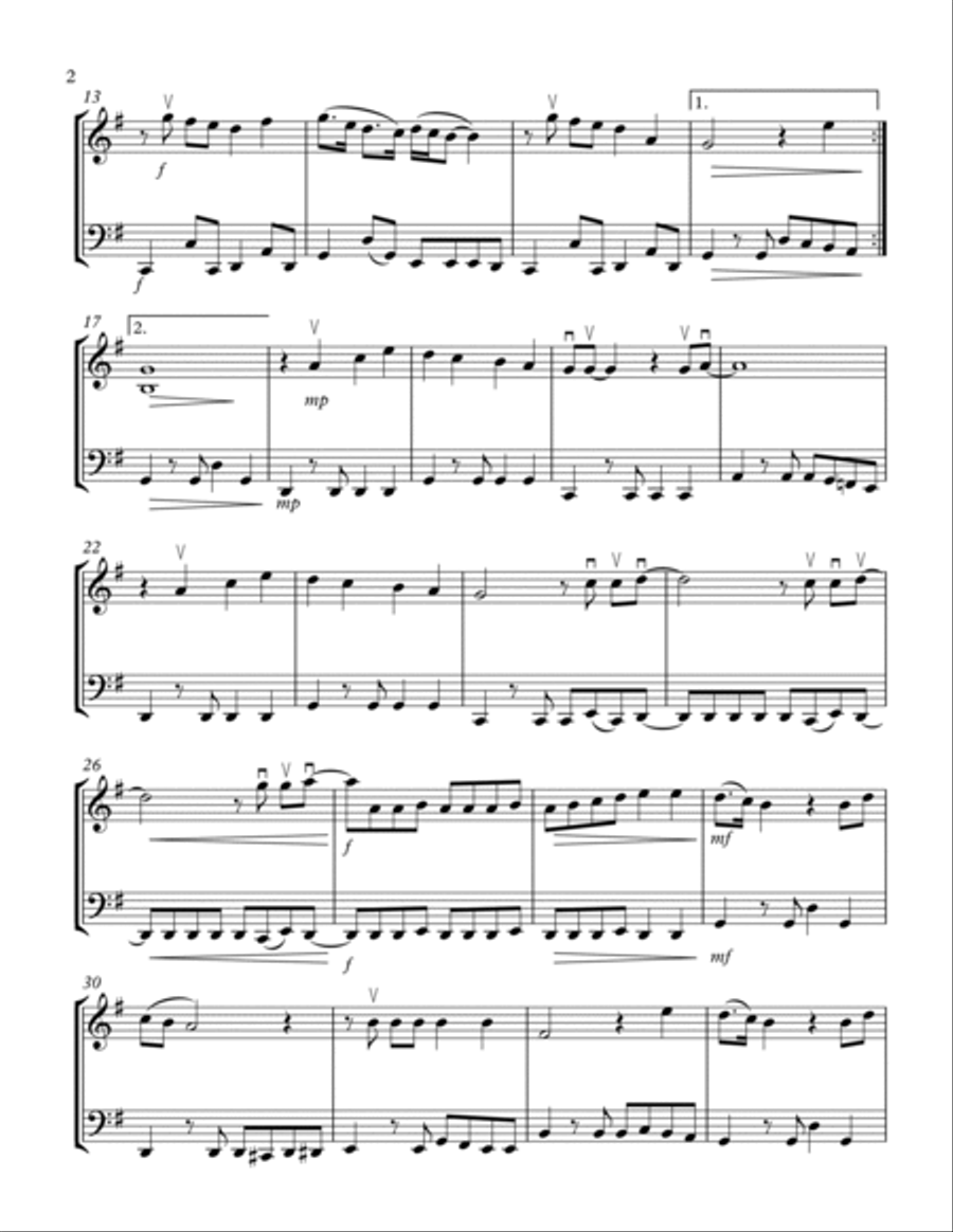 I Want To Hold Your Hand String Duet scores gallery preview page 2