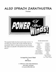 Also Sprach Zarathustra