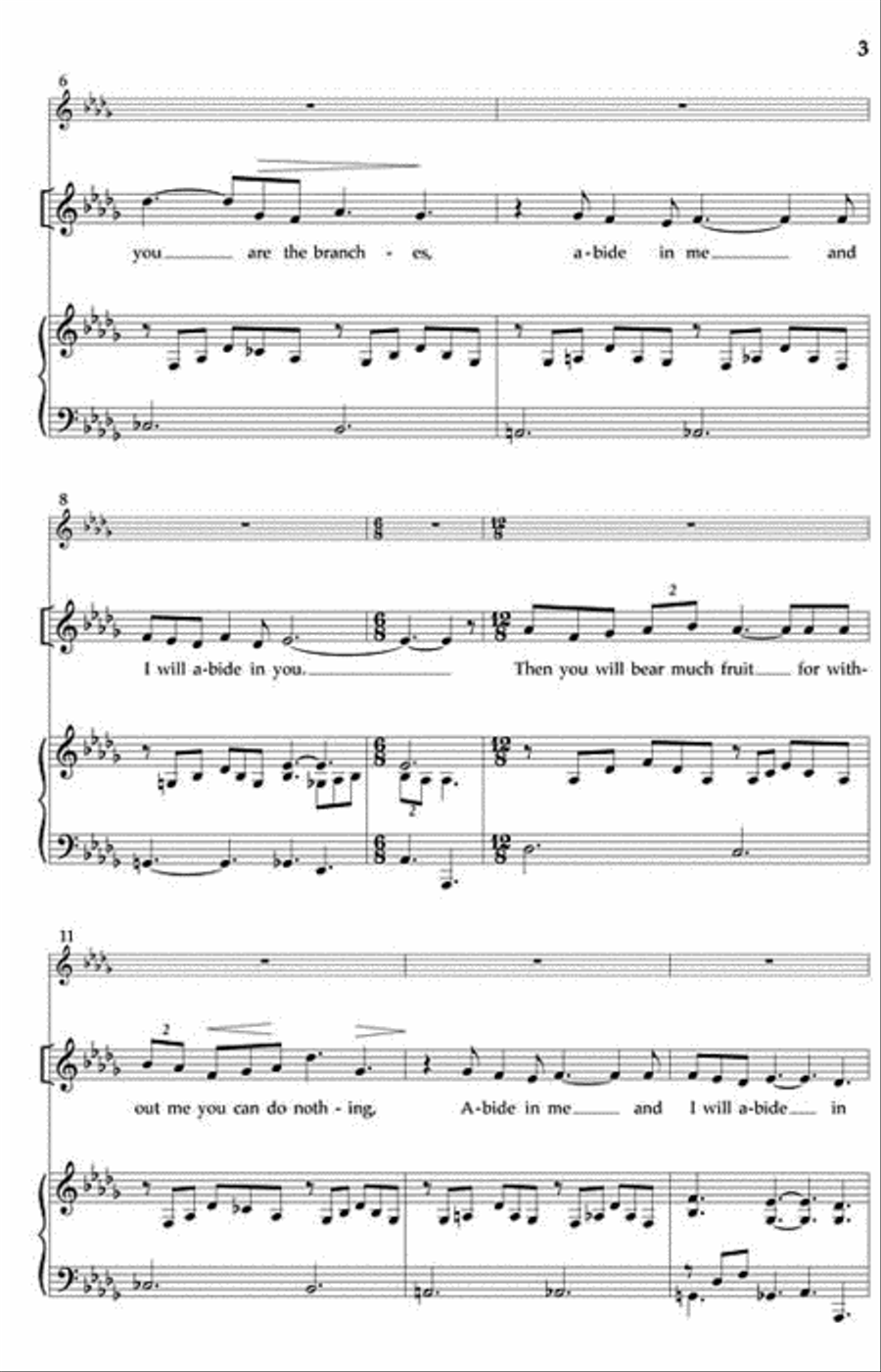 I Am the Vine I Am the Vine 4-Part scores gallery preview page 3