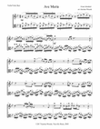 Ave Maria for violin and viola duo