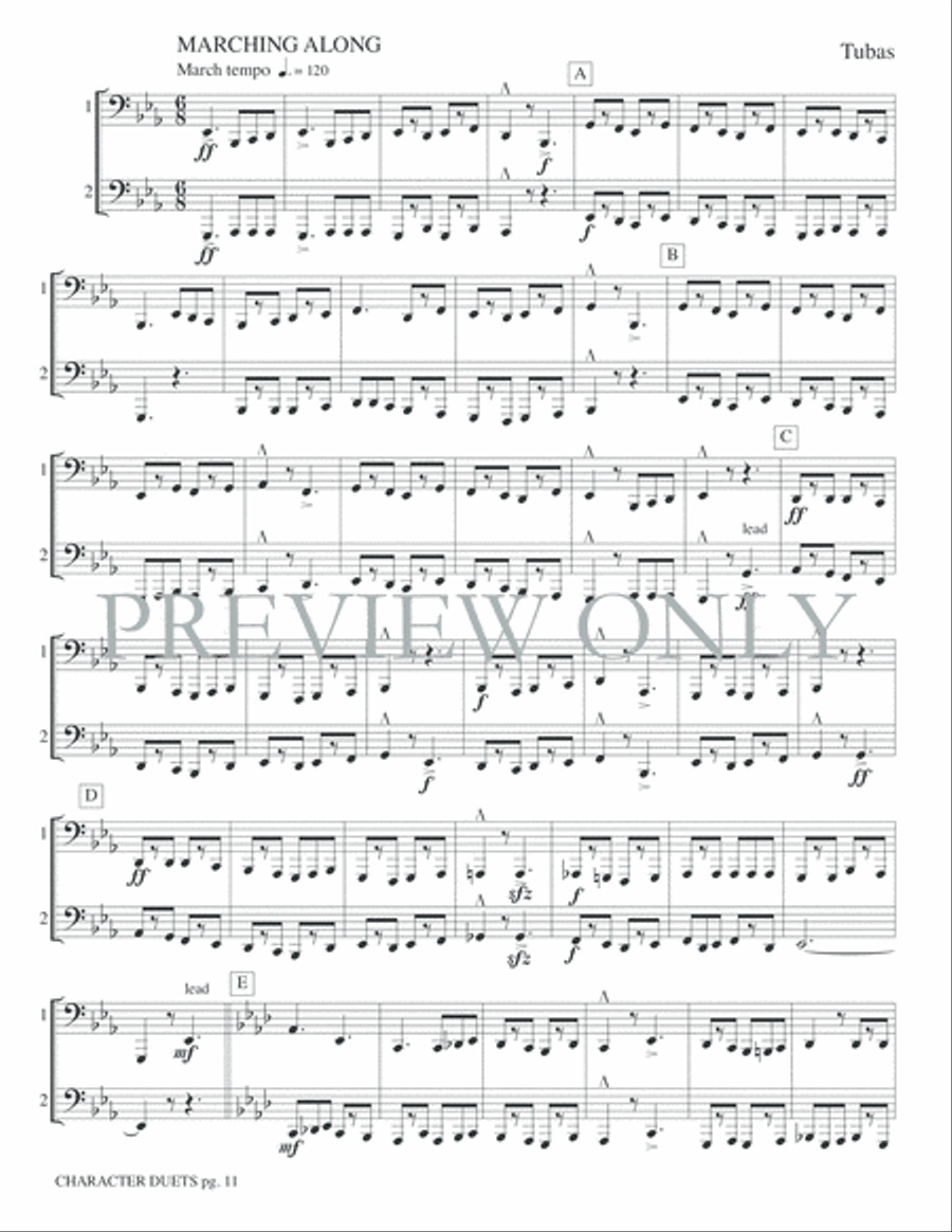 Just for Two -- Character Duets Small Ensemble scores gallery preview page 13