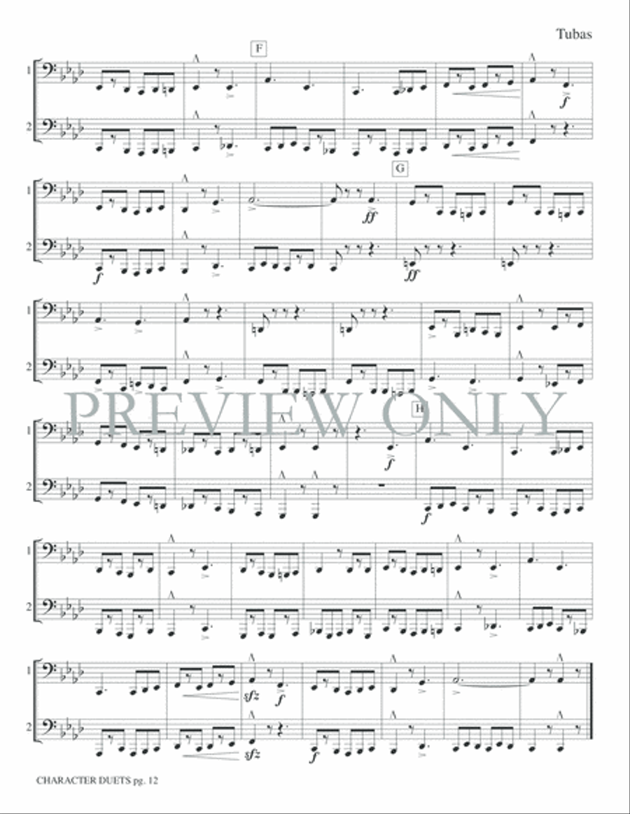 Just for Two -- Character Duets Small Ensemble scores gallery preview page 14