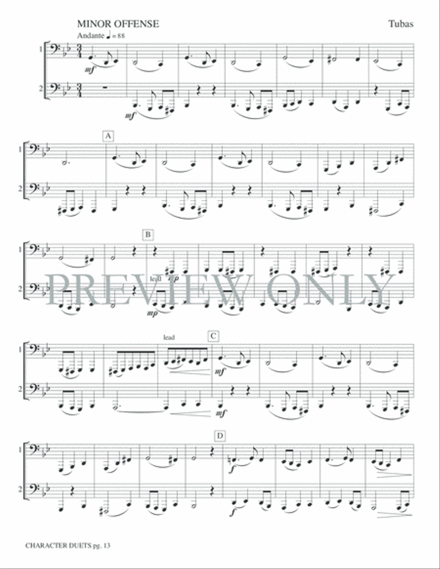 Just for Two -- Character Duets Small Ensemble scores gallery preview page 15