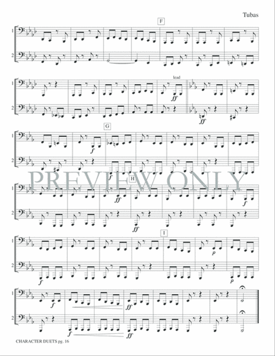 Just for Two -- Character Duets Small Ensemble scores gallery preview page 18