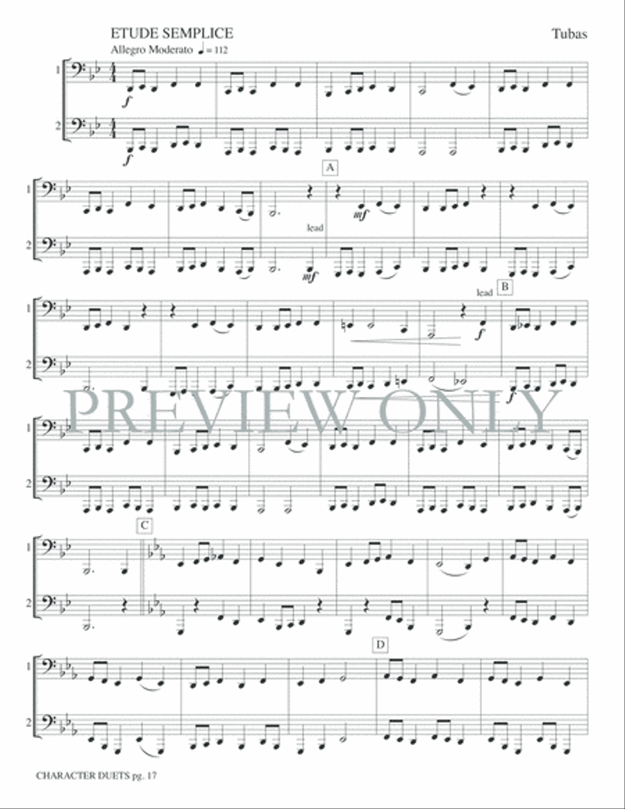 Just for Two -- Character Duets Small Ensemble scores gallery preview page 19