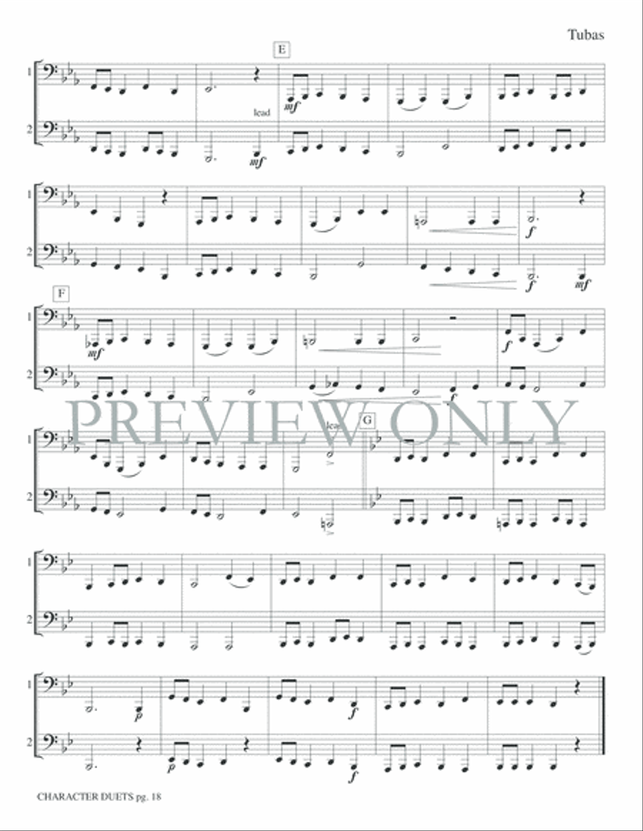 Just for Two -- Character Duets Small Ensemble scores gallery preview page 20