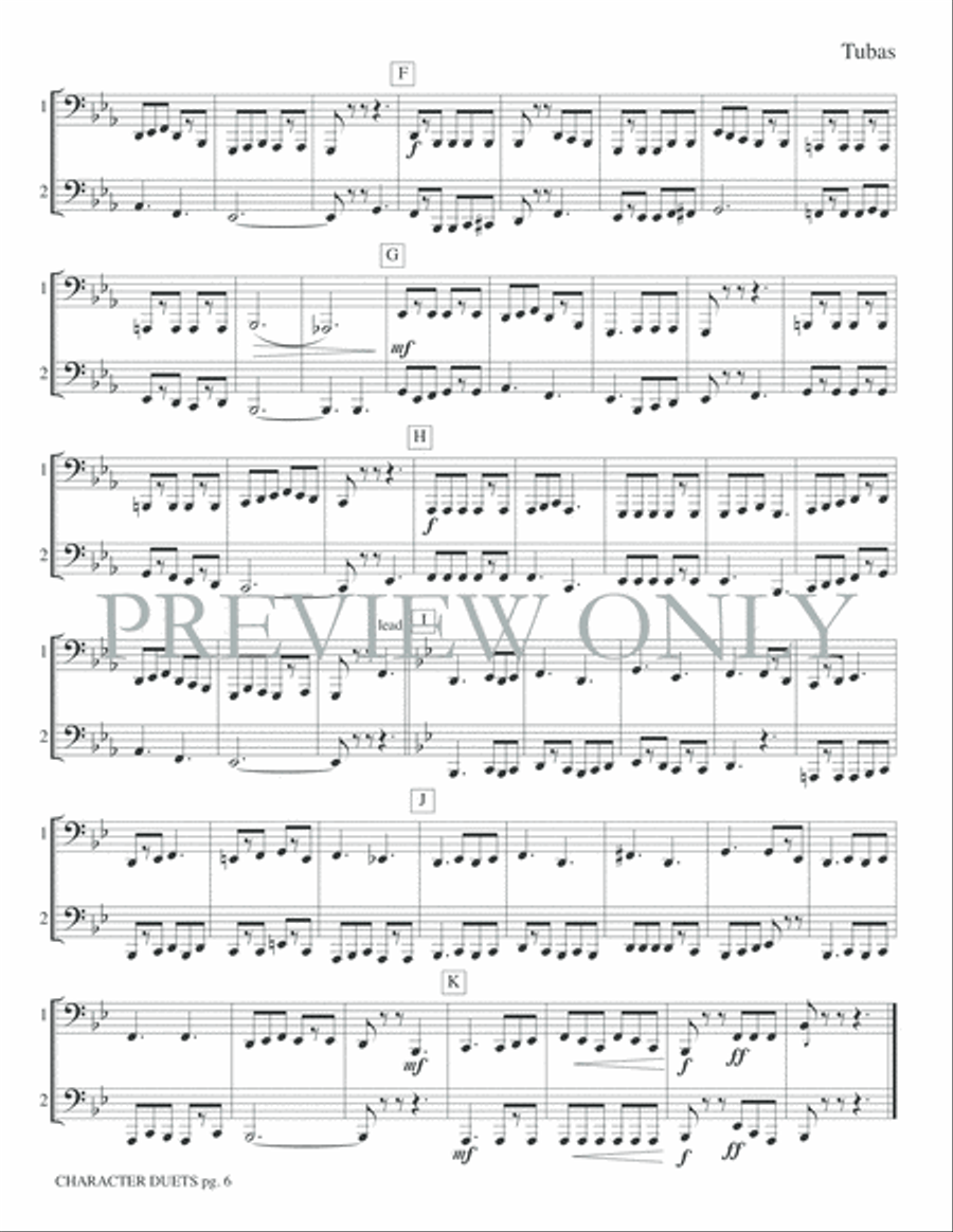 Just for Two -- Character Duets Small Ensemble scores gallery preview page 8