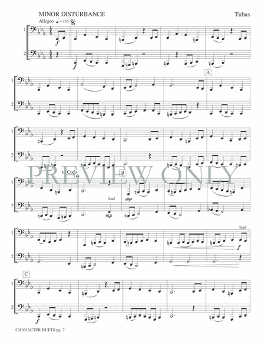Just for Two -- Character Duets Small Ensemble scores gallery preview page 9
