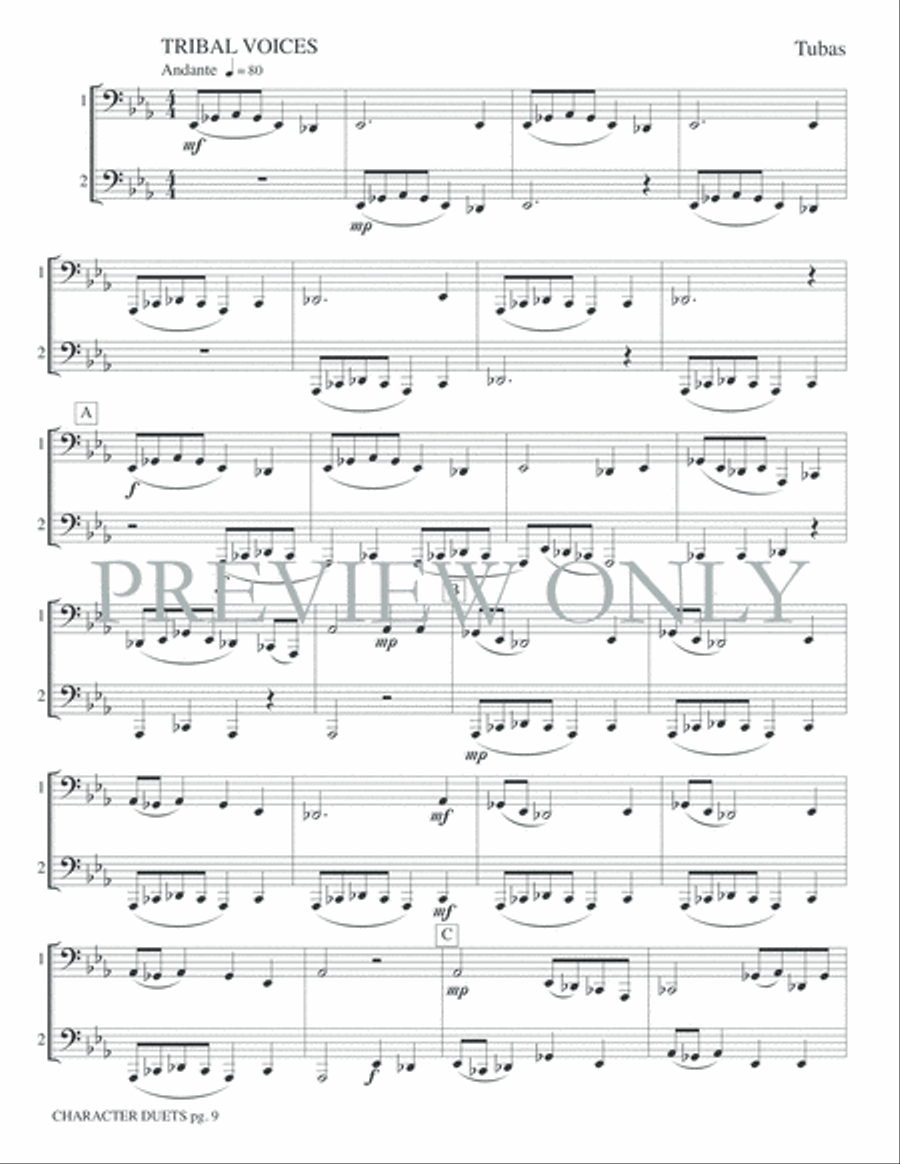 Just for Two -- Character Duets Small Ensemble scores gallery preview page 11