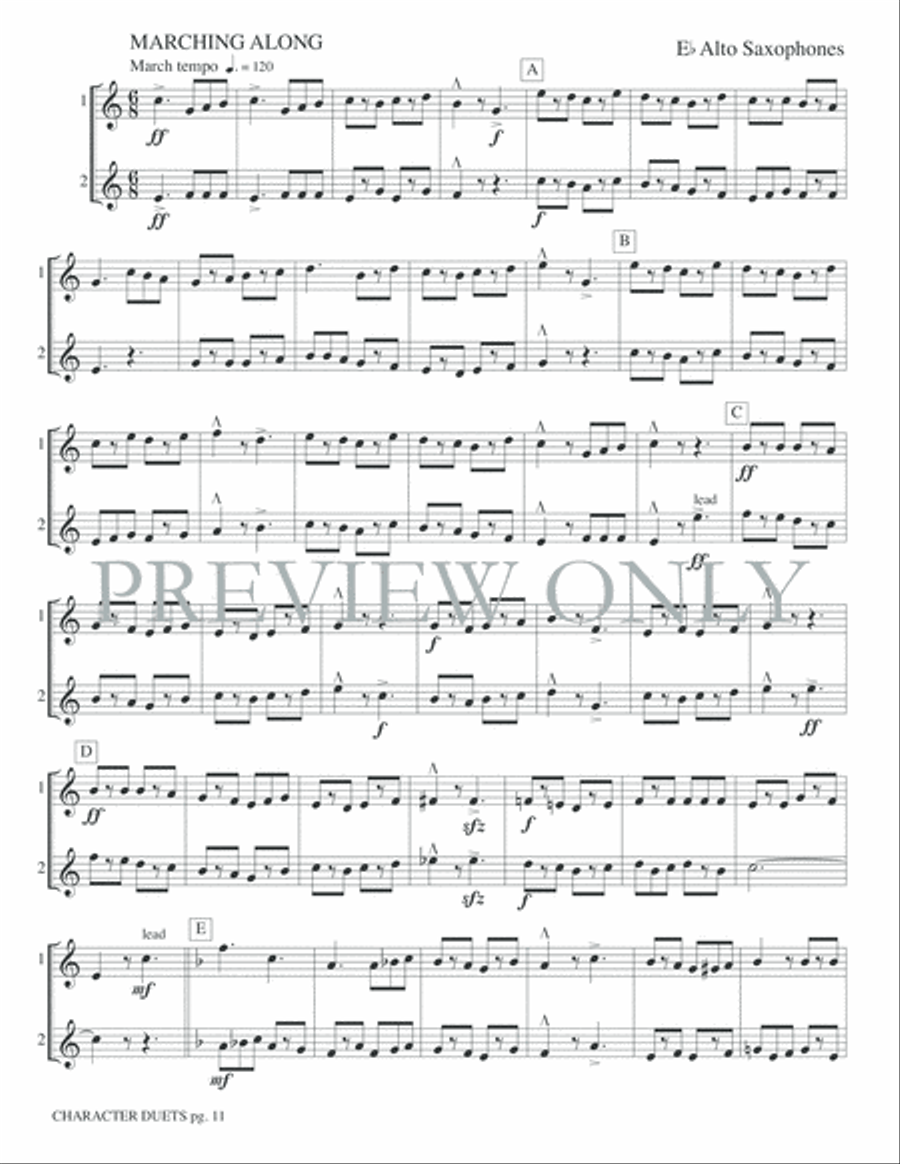 Just for Two -- Character Duets Small Ensemble scores gallery preview page 13