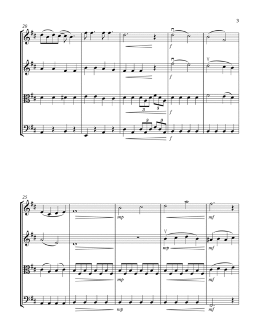 When I'm Sixty-Four String Quartet scores gallery preview page 3