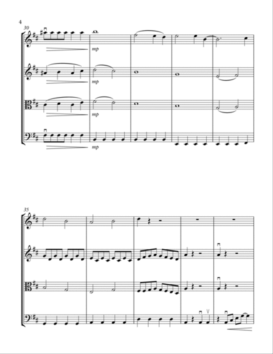 When I'm Sixty-Four String Quartet scores gallery preview page 4