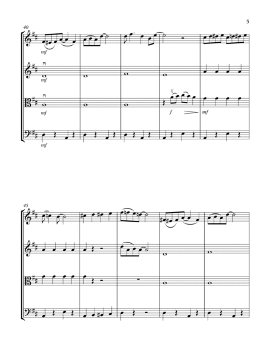 When I'm Sixty-Four String Quartet scores gallery preview page 5