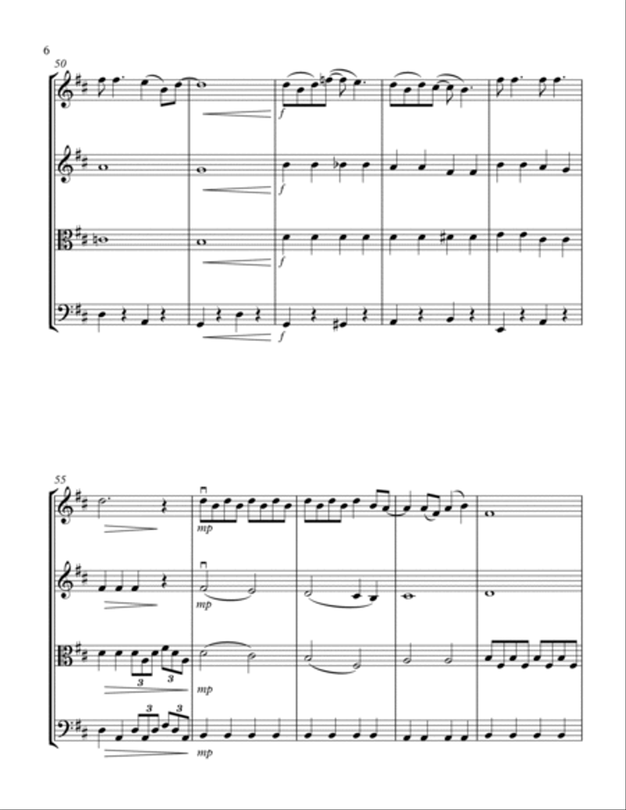 When I'm Sixty-Four String Quartet scores gallery preview page 6