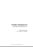 FRANCK - PANIS ANGELICUS - For Organ