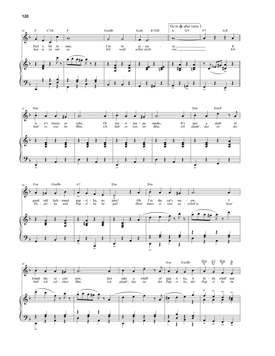 Spice It Up! (Ich hab' so was im Blut) Piano, Vocal, Guitar scores gallery preview page 2