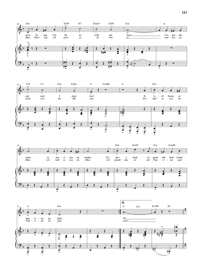 Spice It Up! (Ich hab' so was im Blut) Piano, Vocal, Guitar scores gallery preview page 3