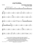 Treat You Better - Guitar