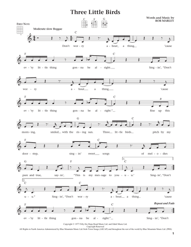 Three Little Birds (from The Daily Ukulele) (arr. Liz and Jim Beloff)