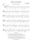 Blowin' In The Wind (from The Daily Ukulele) (arr. Liz and Jim Beloff)