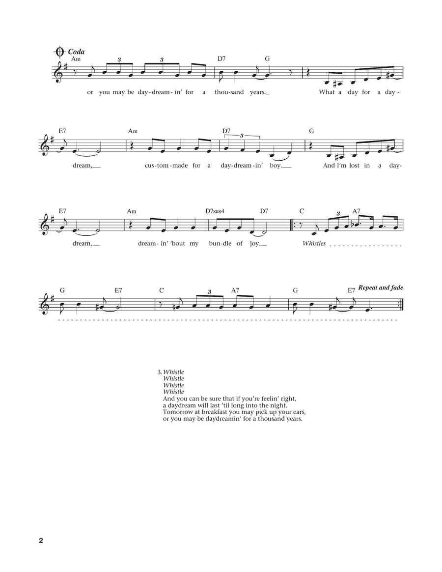 Daydream (from The Daily Ukulele) (arr. Liz and Jim Beloff) Ukulele scores gallery preview page 2