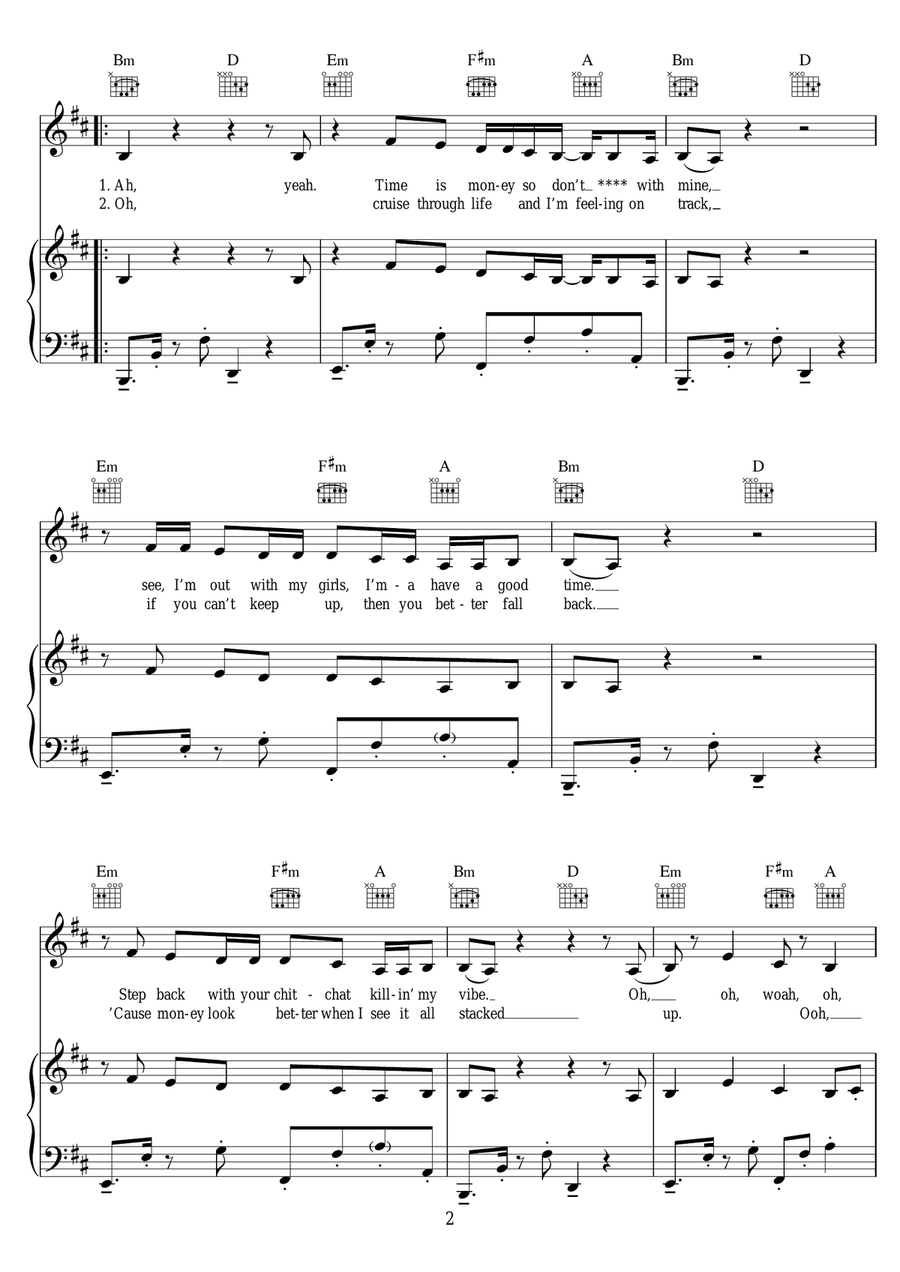You Don't Know Me (featuring RAYE) Piano, Vocal scores gallery preview page 2