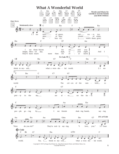 What A Wonderful World (from The Daily Ukulele) (arr. Liz and Jim Beloff)