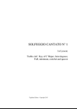 SOLFEGGIO CANTATO - Exercise No. 1