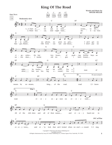 King Of The Road (from The Daily Ukulele) (arr. Liz and Jim Beloff)
